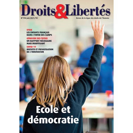 Droits & Libertés n°194 - Ecole et démocratie