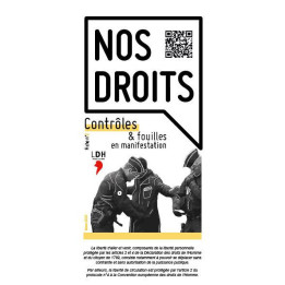 Fiche : Nos droits face aux contrôles et fouilles en manifestation