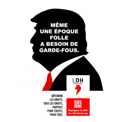Affiche campagne LDH 2025 "Trump"