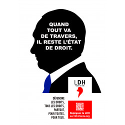 Affiche campagne LDH 2025 "Poutine"