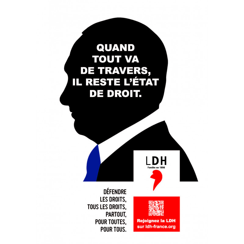 Affiche campagne LDH 2025 "Poutine"