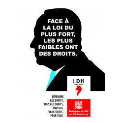 Affiche campagne LDH 2025 "Netanyahou"