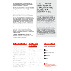Pour une culture ouverte vivante - Tract