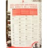 Affiche de la Déclaration Universelle des droits de l'Homme de 1948 (DUDH)